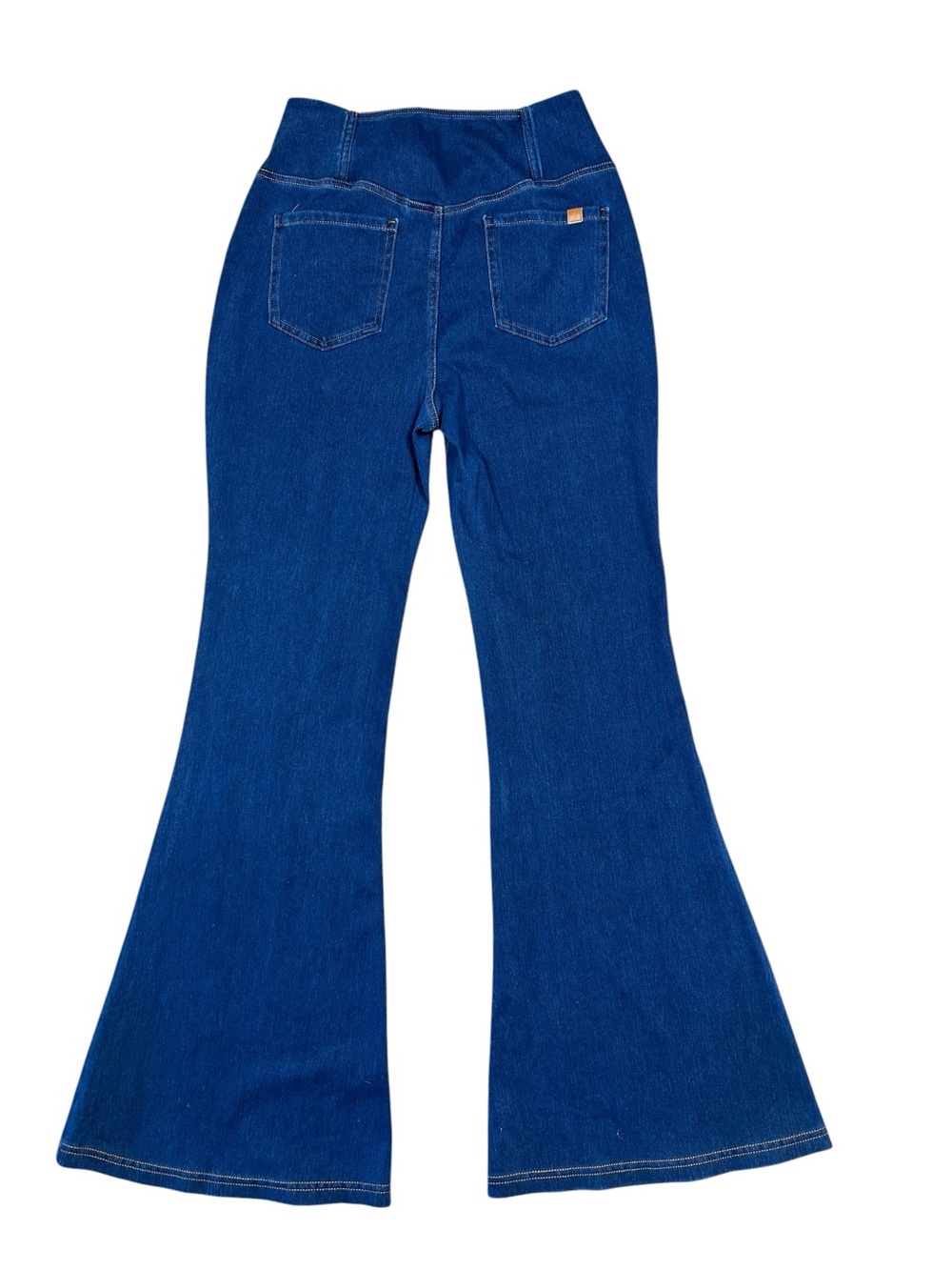 NWT Halara Flex high Waisted Crossover Pocket Washed flare Jeans size medium - Picture 4 of 10